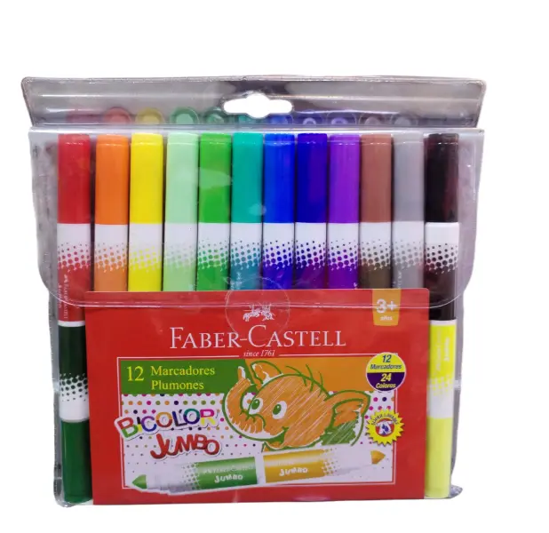 ألوان فولوماستر جامبو ثنائية من Faber castell