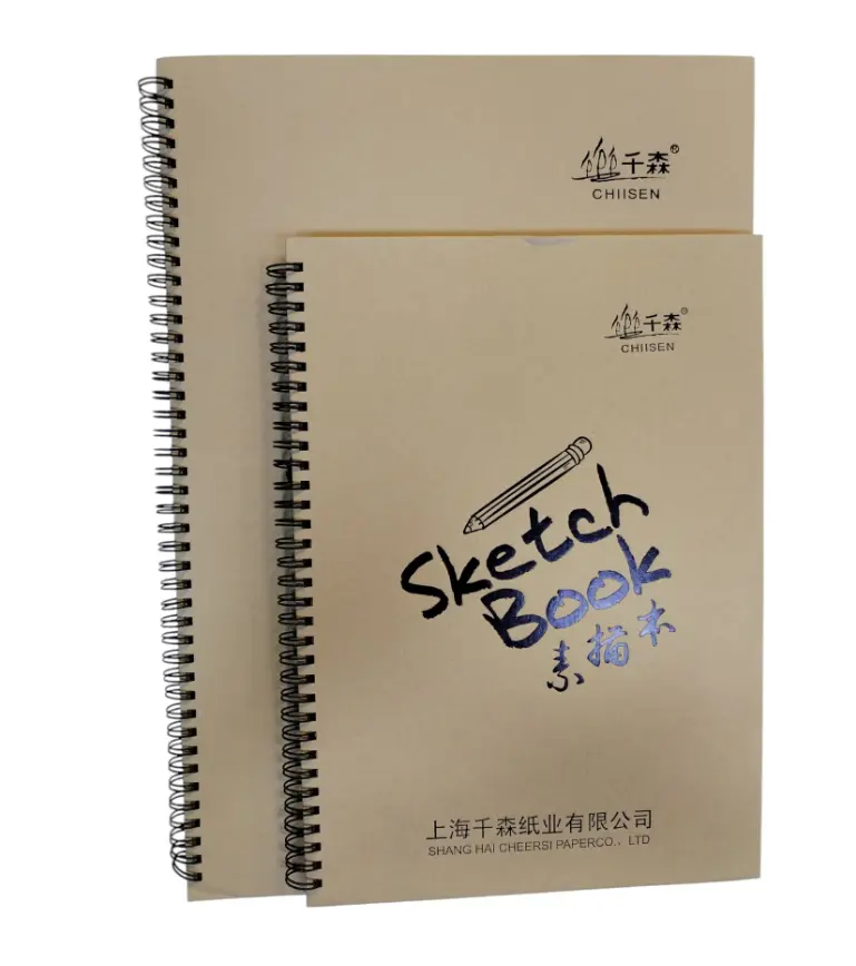 دفتر رسم سكيتشات سلك ورق أصفر 40 sheets