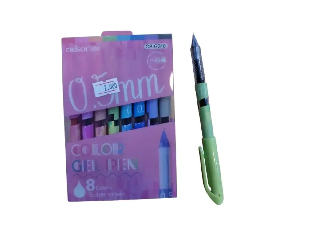 أقلام حبر جيل ملون باستيل Chosch - 0.5mm عدد 8 