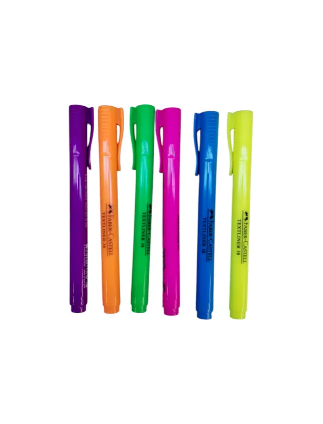 هايلايتر رفيع faber-castell ألوان كلاسيكية 