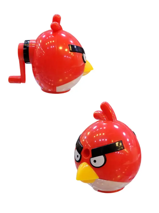 براية يدوية شكل angry birds