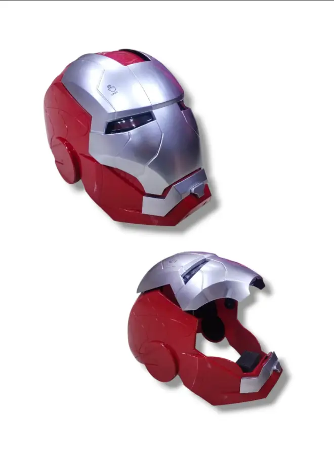 قناع Iron man ثقيل  اضاءة + مؤثرات صوتية 