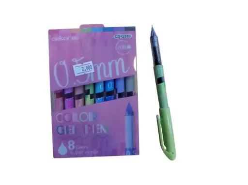 أقلام حبر جيل ملون باستيل Chosch - 0.5mm عدد 8 