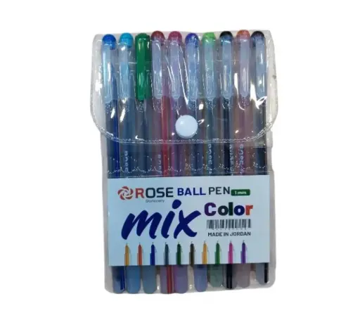 أقلام حبر ملون Rose- 1mm عدد 8 